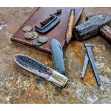 Excelsior Knife Company - Spitfire Jack - Genuine Stag Handles -4 - Custom by Chuck Hawes - NEW