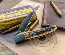 Excelsior Knife Company - NEW SEA SERPENT -  Genuine Stag Handles  - JSR Frontier Knives Exclusive -