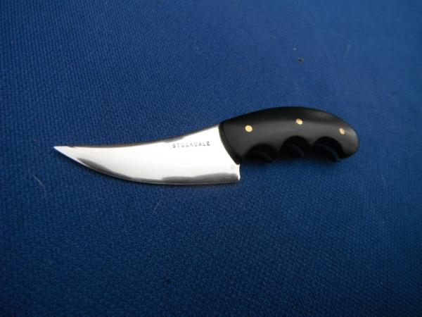Custom handmade mini-fixed blade by Walter Stockdale. Custom handmade mini-fixed blade by Walter Stockdale.