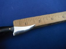 Custom handmade mini-fixed blade by Walter Stockdale. 
