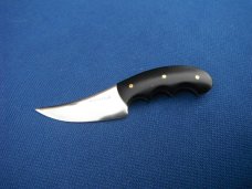 Custom handmade mini-fixed blade by Walter Stockdale. 