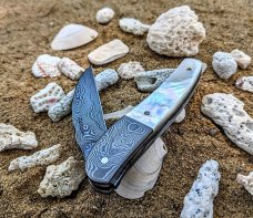 Excelsior Knife Company - NEW SEA SERPENT - White Pearl Handles - JSR Frontier Knives Exclusive-NEW