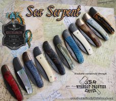 Excelsior Knife Company - NEW SEA SERPENT - White Pearl Handles - JSR Frontier Knives Exclusive-NEW