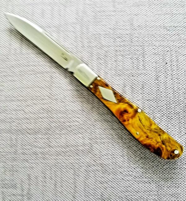 K'roo Custom Maple Burl Eureka Spear Jack.. slip..coa...rwl34...filework..liners..spacers..Check IT K'roo Custom Maple Burl Eureka Spear Jack.. slip..coa...rwl34...filework..liners..spacers..Check IT