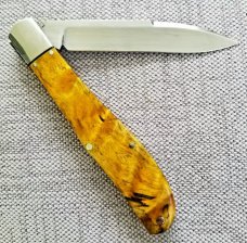 K'roo Custom Maple Burl Eureka Spear Jack.. slip..coa...rwl34...filework..liners..spacers..Check  IT