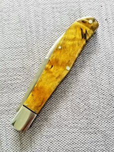 K'roo Custom Maple Burl Eureka Spear Jack.. slip..coa...rwl34...filework..liners..spacers..Check  IT