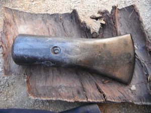 Large heavy USA made WOOD SPLITTING MAUL OR AXE HEAD 5+ LB (U.S. Military?) Made in USA!!!