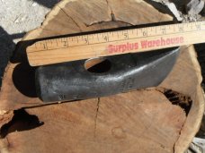 Large heavy USA made  WOOD SPLITTING MAUL OR AXE HEAD 5+ LB (U.S. Military?) Made in USA!!!