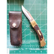 Schrade Old Timer USA 7OT With Original Sheath Lockback Folding Knife