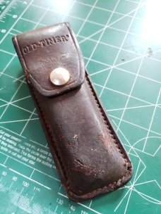 Schrade Old Timer USA 7OT With Original Sheath Lockback Folding Knife