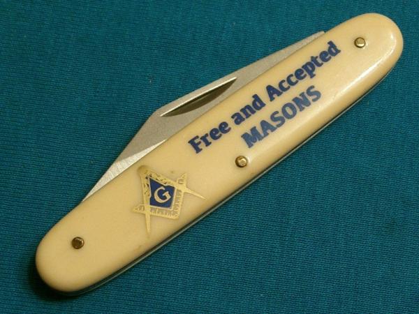 FREE MASONS MASONIC FOLDING POCKET KNIFE KNIVES FREE MASONS MASONIC FOLDING POCKET KNIFE KNIVES