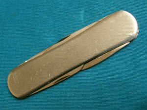 VINTAGE STAINLESS ROSTFRITT STAL PEN JACK FOLDING POCKET FILE KNIFE KNIVES OLD SWEDEN