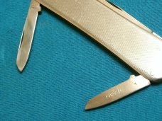 VINTAGE STAINLESS ROSTFRITT STAL PEN JACK FOLDING POCKET FILE KNIFE KNIVES OLD SWEDEN