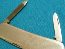 VINTAGE STAINLESS ROSTFRITT STAL PEN JACK FOLDING POCKET FILE KNIFE KNIVES OLD SWEDEN