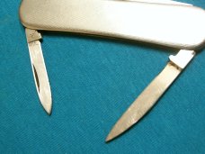 VINTAGE STAINLESS ROSTFRITT STAL PEN JACK FOLDING POCKET FILE KNIFE KNIVES OLD SWEDEN