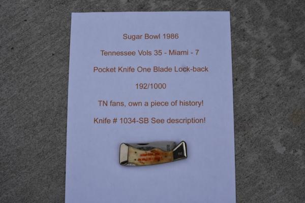 Eagle Brand Knife # 1034  1986 Sugar Bowl See Description!