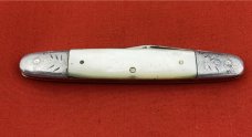 Vintage *Rare* NEW YORK KNIFE Co #2772 Equal End Pen Pocket Knife c1856-1931 MOP
