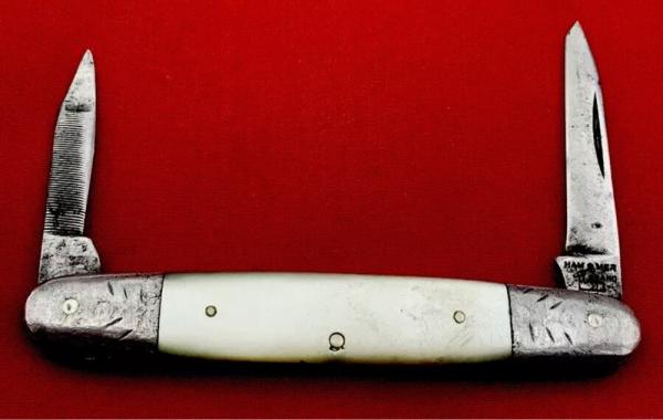 Vintage *Rare* NEW YORK KNIFE Co #2772 Equal End Pen Pocket Knife c1856-1931 MOP Vintage *Rare* NEW YORK KNIFE Co #2772 Equal End Pen Pocket Knife c1856-1931 MOP