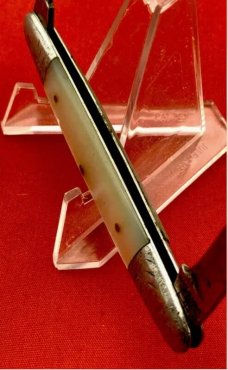Vintage *Rare* NEW YORK KNIFE Co #2772 Equal End Pen Pocket Knife c1856-1931 MOP