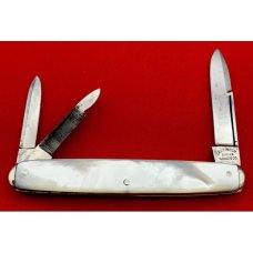 Vintage AMERICAN SHEAR KNIFE Splitback Whittler Pen Pocket Knife c1870-1914