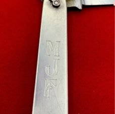 Vintage EMPIRE STAINLESS Sterling Silver Lobster Pen Folding Pocket Knife c.1856-1930