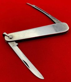 Vintage EMPIRE STAINLESS Sterling Silver Lobster Pen Folding Pocket Knife c.1856-1930