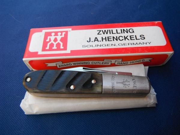 J.A. Henckels Folding Barlow 2 blade Pocket Knife W/ Rams horn scales NOS/NIB NEW IN BOX! J.A. Henckels Folding Barlow 2 blade Pocket Knife W/ Rams horn scales NOS/NIB NEW IN BOX!
