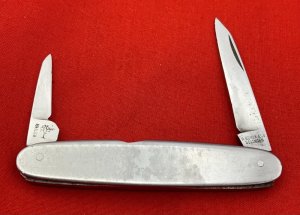 Vintage H. BOKER & CO SOLINGEN Equal End Pen Folding Pocket Knife c.1869-1944 Stainless Steel
