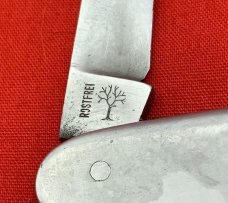 Vintage H. BOKER & CO SOLINGEN Equal End Pen Folding Pocket Knife c.1869-1944 Stainless Steel