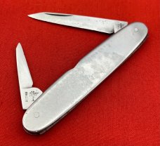 Vintage H. BOKER & CO SOLINGEN Equal End Pen Folding Pocket Knife c.1869-1944 Stainless Steel