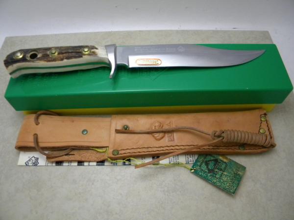 Puma Germany Stag 6396 Original Puma Bowie Sheath Knife c.1973 - NIB Puma Germany Stag 6396 Original Puma Bowie Sheath Knife c.1973 - NIB