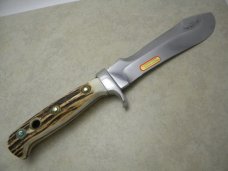 Puma Germany Stag 6377 White Hunter Sheath Knife c.1973