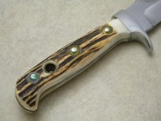 Puma Germany Stag 6377 White Hunter Sheath Knife c.1973