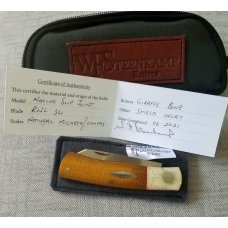 Willem Steenkamp Native KNIFEGiraffe bone and Micarta pouchcoarwl34SNew4 closed