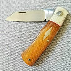 Willem Steenkamp Native KNIFE,Giraffe bone and Micarta, pouch..coa...rwl34S,New,4