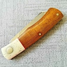 Willem Steenkamp Native KNIFE,Giraffe bone and Micarta, pouch..coa...rwl34S,New,4