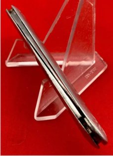 Vintage NEW YORK KNIFE CO Etched Aluminum Pen Folding Pocket Knife c.1888-1931 E.H Best