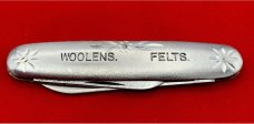 Vintage NEW YORK KNIFE Co Etched Aluminum Pen Pocket Knife c.1888 -1931 Blade Etch