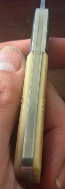 Great Eastern Cutlery Tidioute TC Ancient Barlow #151118 Muscadine Sawcut Bone Handle Used (GEC 15) 