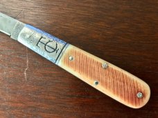 Great Eastern Cutlery Tidioute TC Ancient Barlow #151118 Muscadine Sawcut Bone Handle Used (GEC 15) 