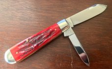 Marbles MSA English Jack Knife, Red Jigged Bone Handle, USA Made In 2001, New 