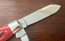 Marbles MSA English Jack Knife, Red Jigged Bone Handle, USA Made In 2001, New 