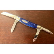 Marbles MSA Congress Knife, Blue Jigged Bone Handle, USA Made In 2001, New 