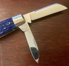 Marbles MSA Congress Knife, Blue Jigged Bone Handle, USA Made In 2001, New 