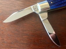 Marbles MSA Congress Knife, Blue Jigged Bone Handle, USA Made In 2001, New 