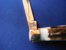  Valley Forge,  Deer Stag scales,  Mini Trapper 2 1/2" Pocket Knife, Like New