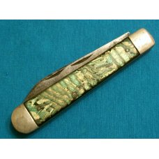 VINTAGE FANCY HANDLE IMPERIAL PROV RI USA SLEEVEBOARD FOLDING POCKET PEN JACK KNIFE KNIVES OLD