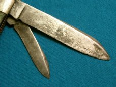 VINTAGE FANCY HANDLE IMPERIAL PROV RI USA SLEEVEBOARD FOLDING POCKET PEN JACK KNIFE KNIVES OLD
