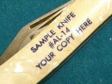 VINTAGE IMPERIAL PROV RI USA SALESMAN SAMPLE USA SERPENTINE PEN JACK FOLDING POCKET KNIFE KNIVES OLD