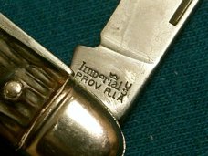 VINTAGE IMPERIAL PROV RI USA SERPENTINE PEN JACK FOLDING POCKET KNIFE KNIVES OLD